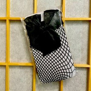 Fishnet Socks with Bow
